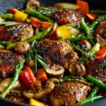 One Pan Balsamic Chicken and Veggies