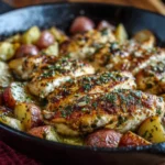 One Pan Garlic Parmesan Chicken and Potatoes