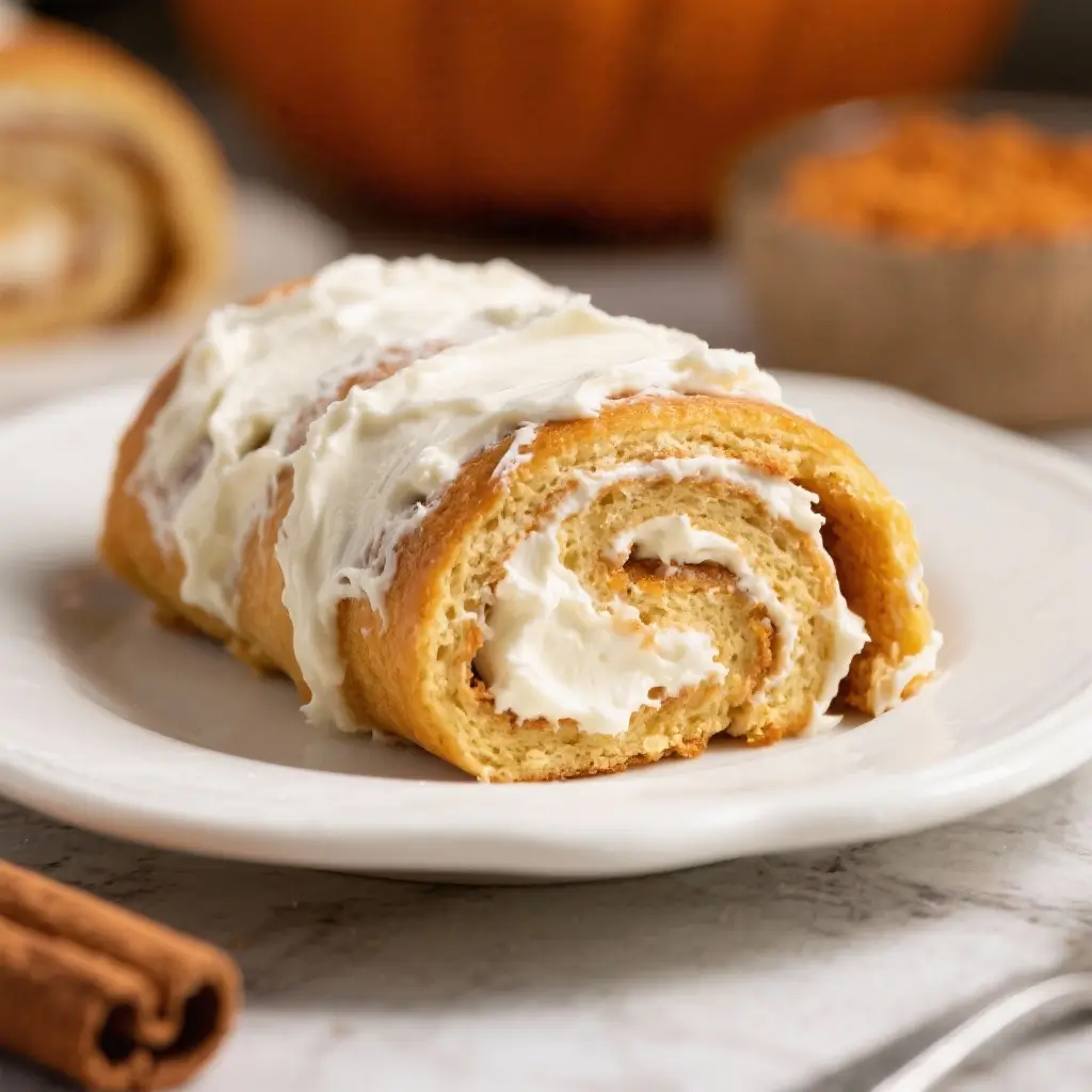 Pumpkin Spice Cream Cheese Rolls