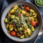Roasted Vegetable Pesto Gnocchi