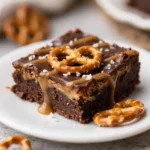 Salted Caramel Pretzel Brownies