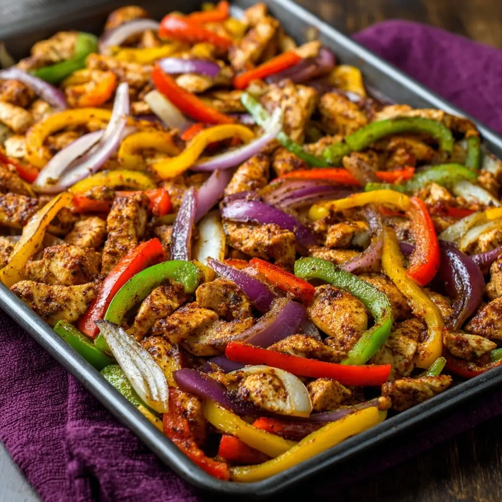 Sheet Pan Chicken Fajitas