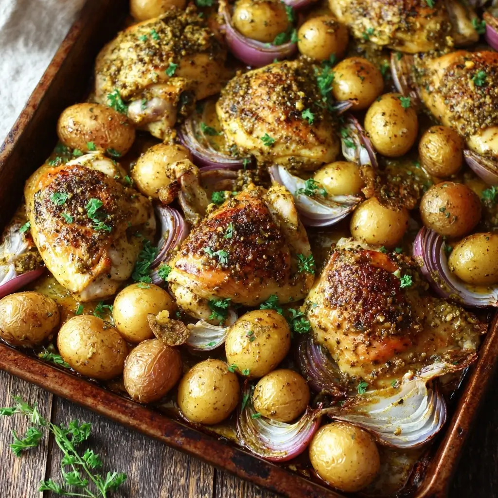Sheet Pan Honey Mustard Chicken
