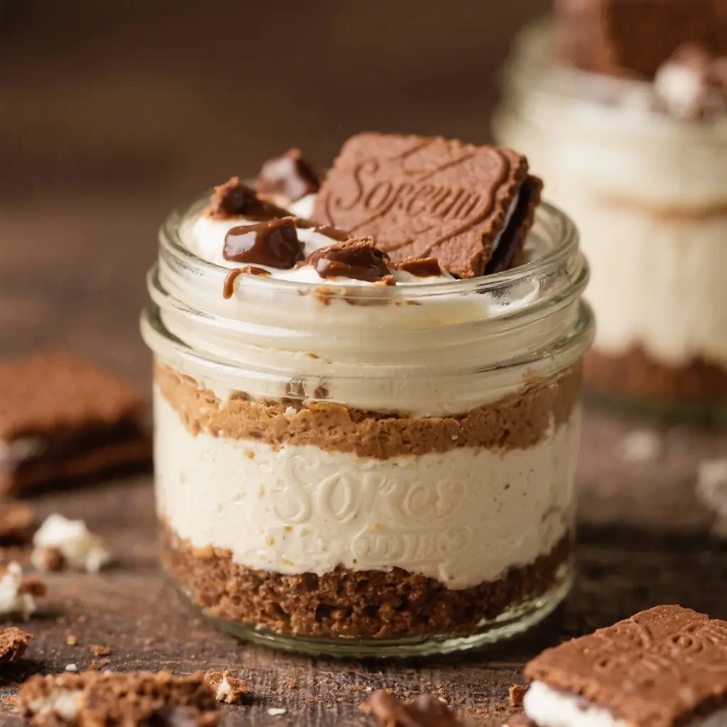 S’mores Cheesecake Jars