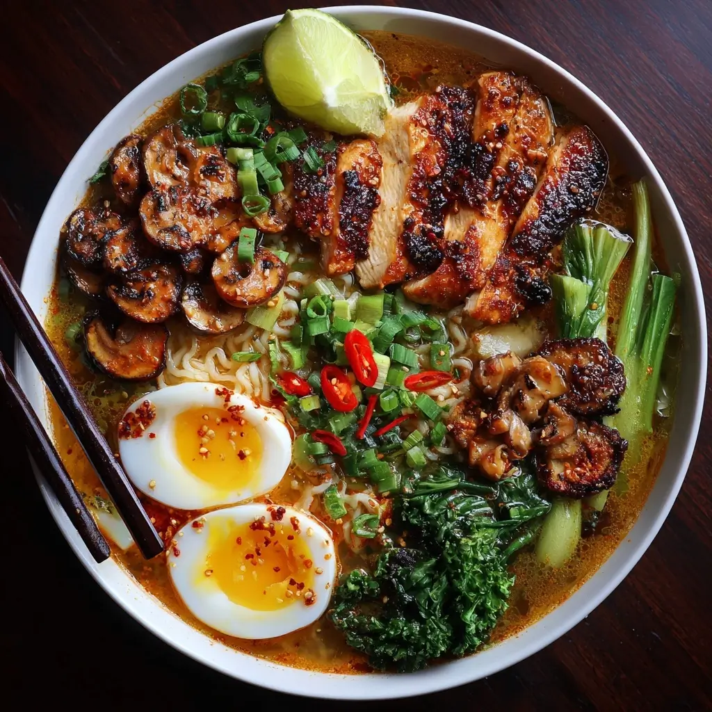 Spicy Chicken Ramen Bowl