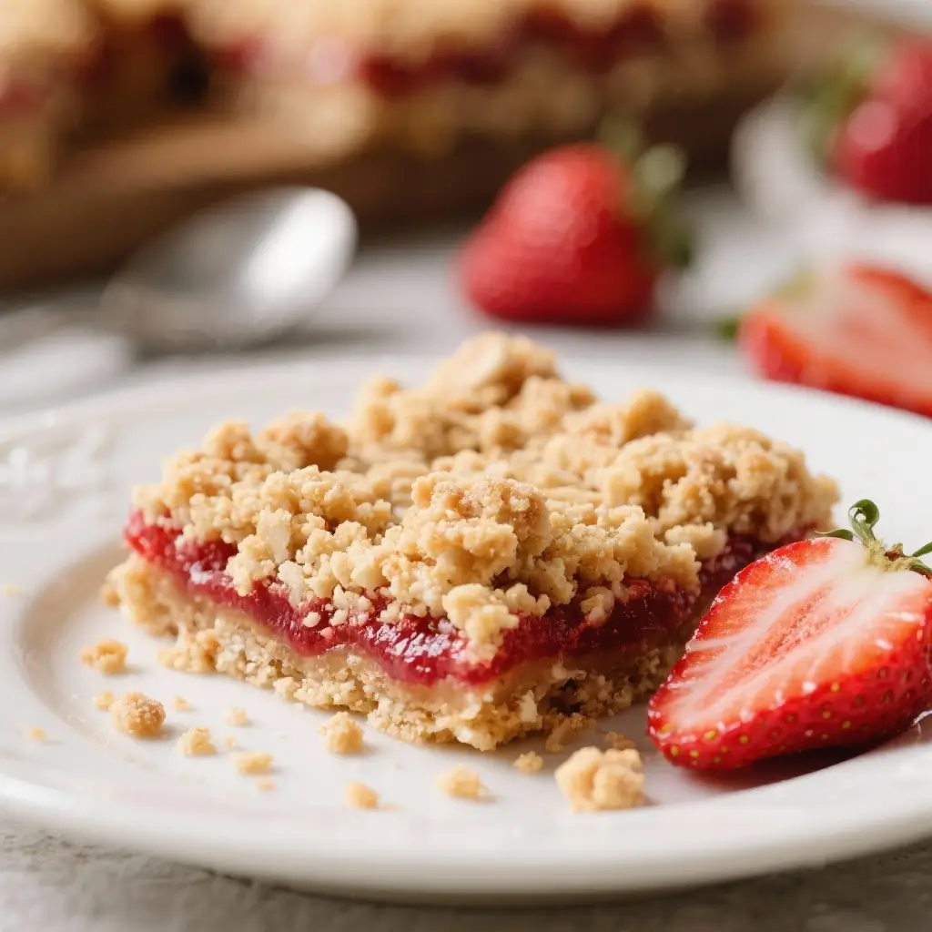Strawberry Crumble Bars