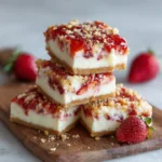 Strawberry Crunch Cheesecake Bars