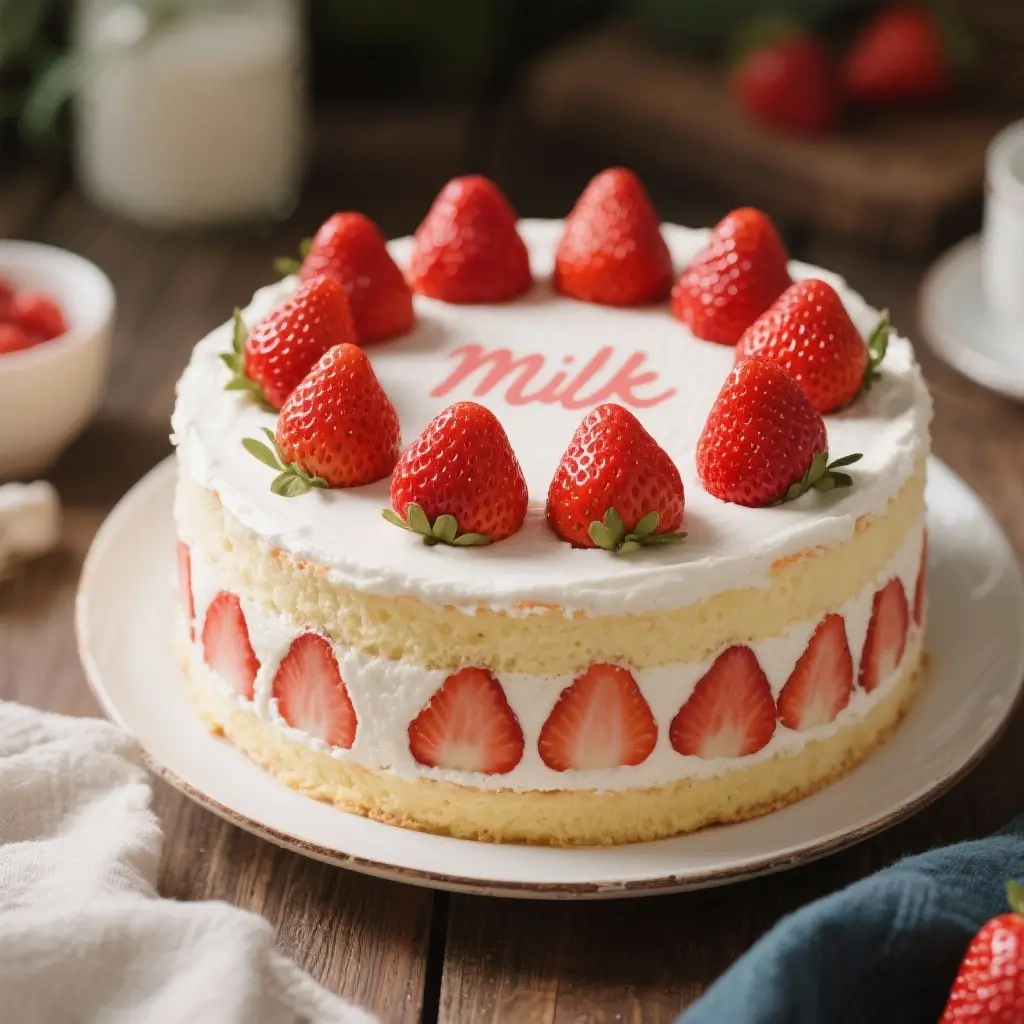 Strawberry Milk Cake