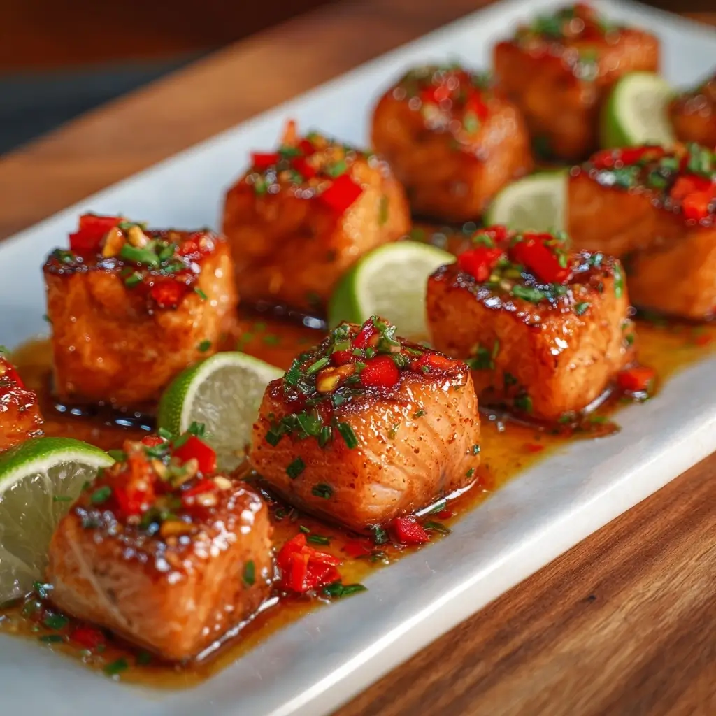 Sweet Chili Salmon Bites