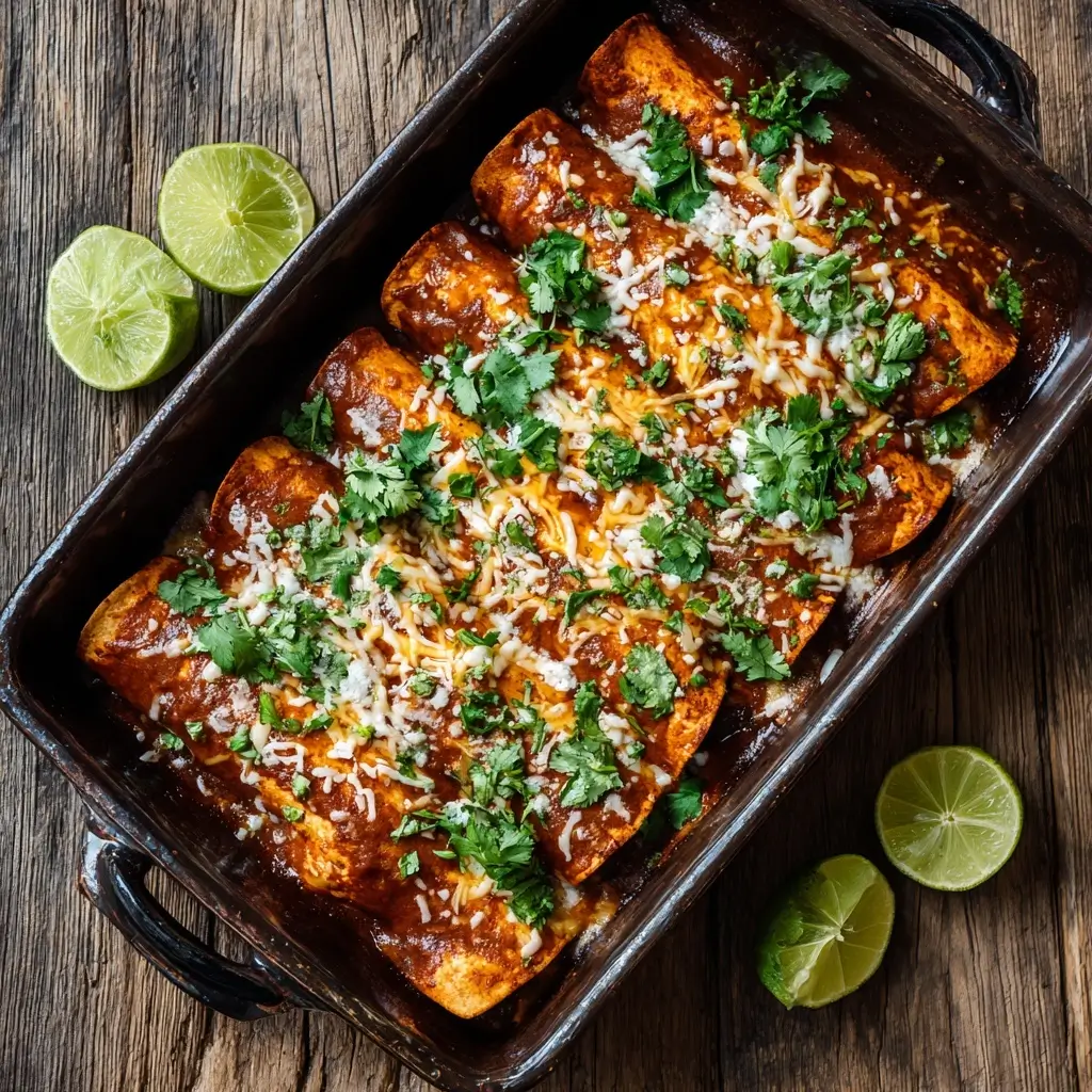 Sweet Potato Black Bean Enchiladas