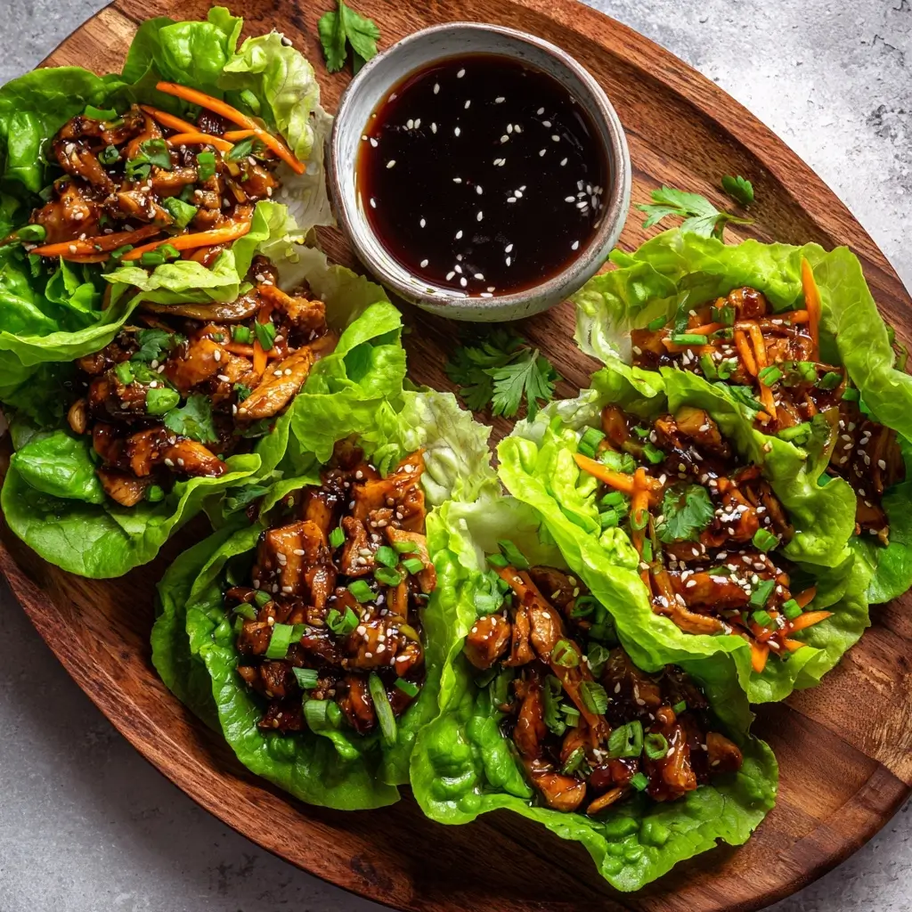 Teriyaki Chicken Lettuce Wraps