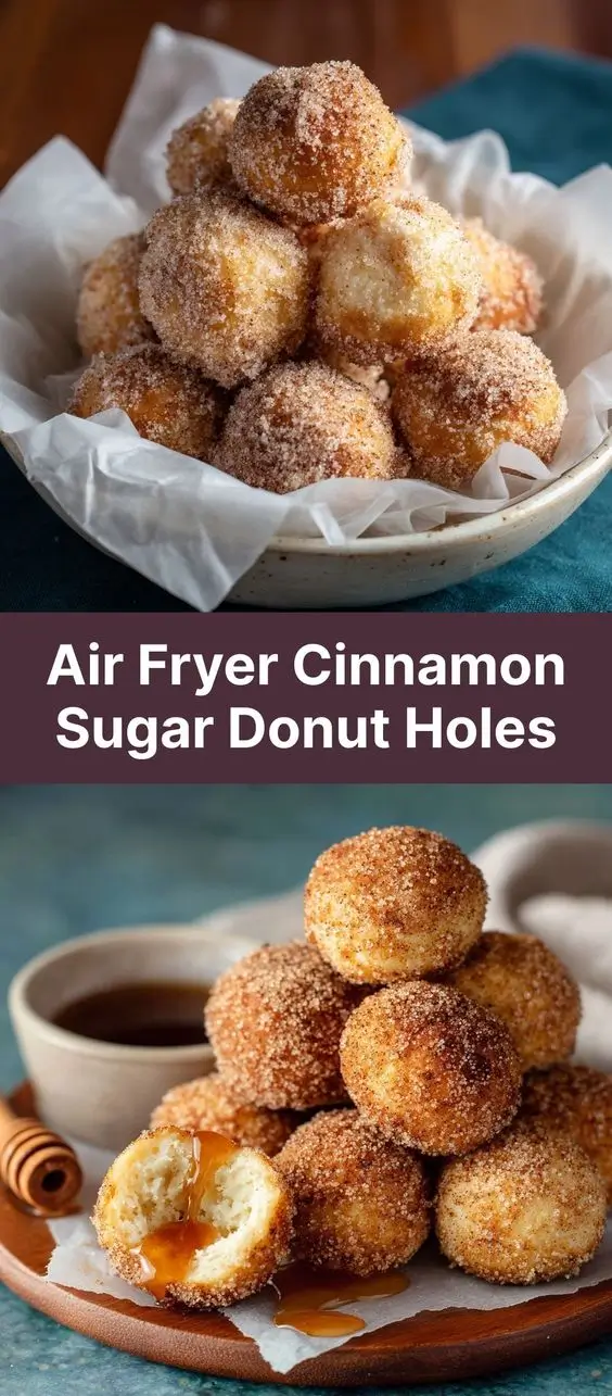 Air Fryer Cinnamon Sugar Donut Holes