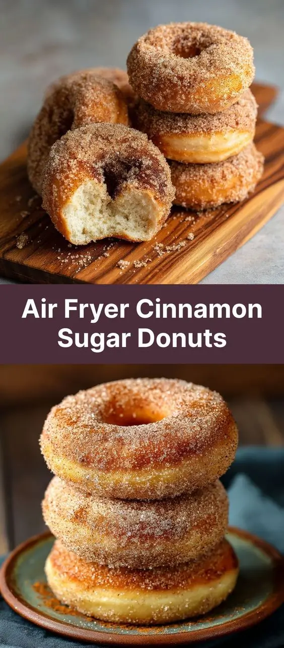Air Fryer Cinnamon Sugar Donuts