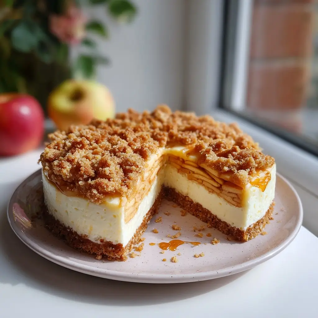 Apple Crumble Cheesecake