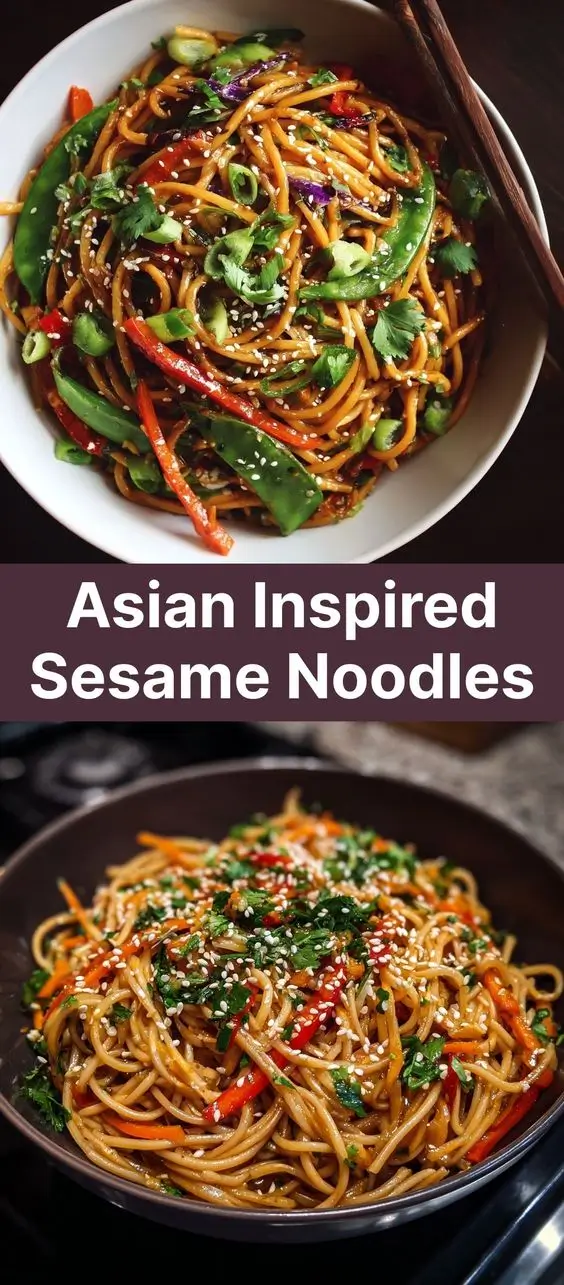 Asian Inspired Sesame Noodles