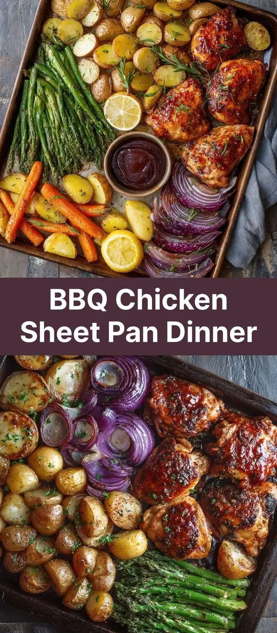 BBQ Chicken Sheet Pan Dinner
