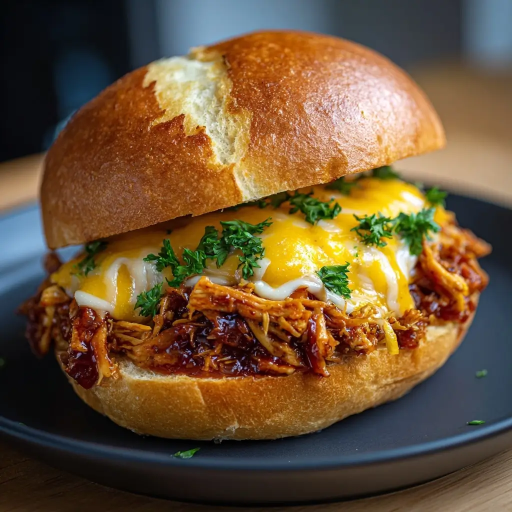 BBQ Pulled Chicken Sandwiches