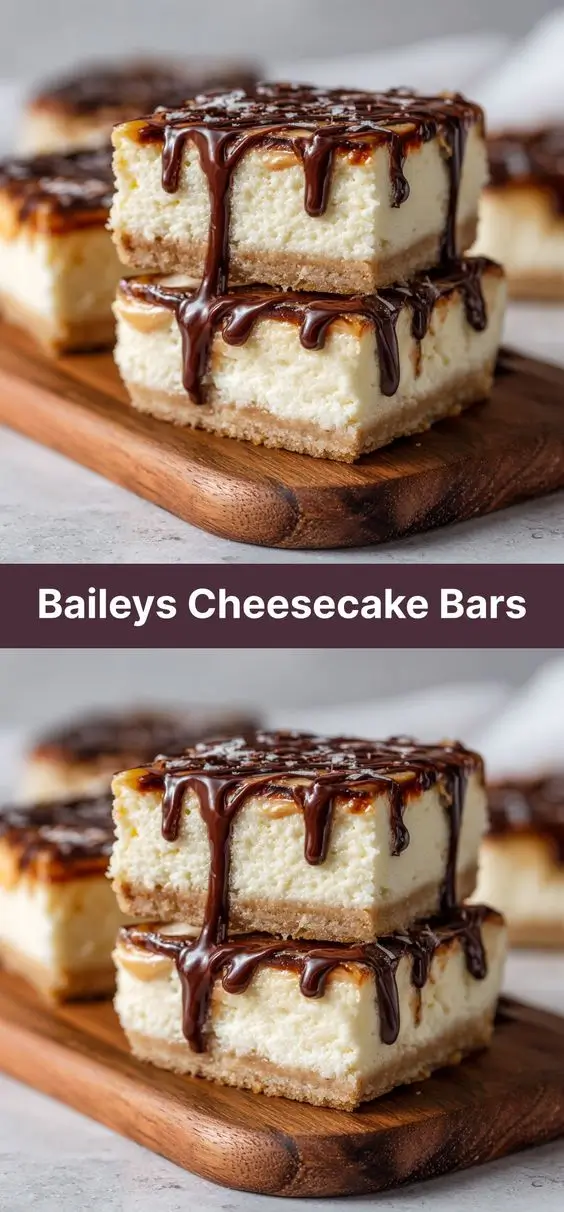 Baileys Cheesecake Bars