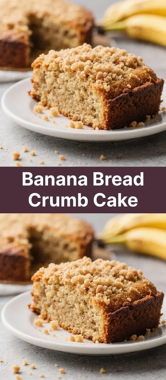Banana Bread Crumb Cake