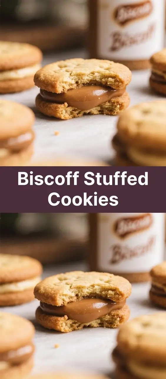 Biscoff Stuffed Cookies