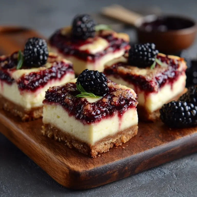Blackberry Cheesecake Bars
