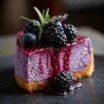 Blackberry Lavender Cheesecake
