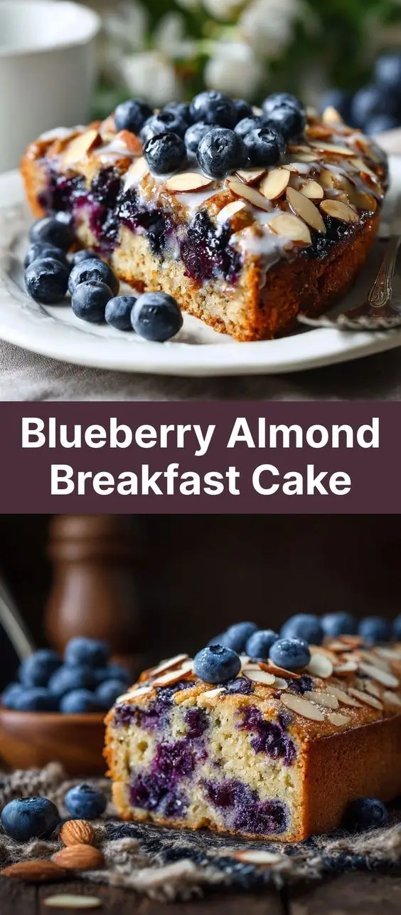 Blueberry Almond Breakfast Cake