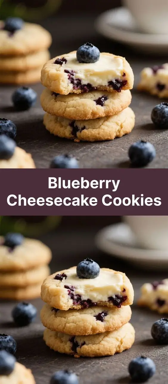 Blueberry Cheesecake Cookies
