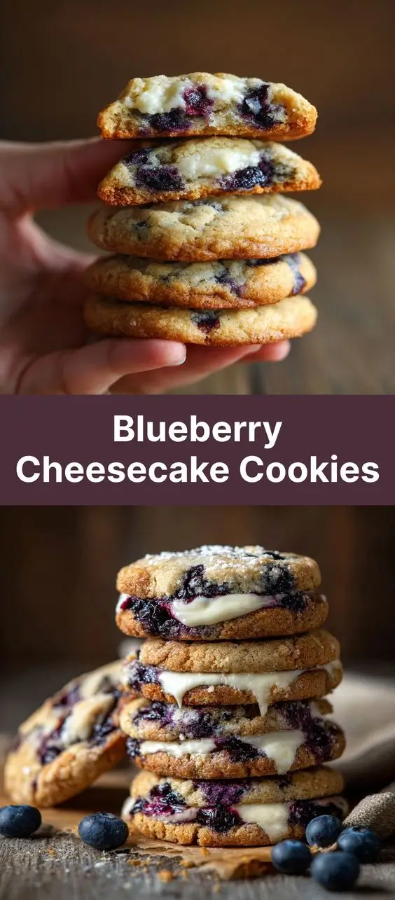 Blueberry Cheesecake Cookies