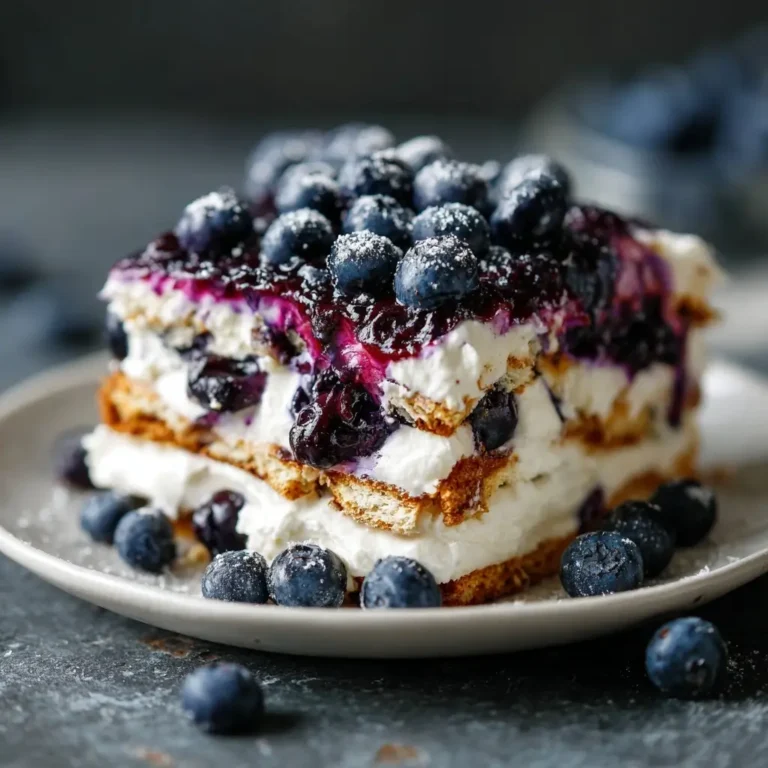 Blueberry Cheesecake Icebox Cake