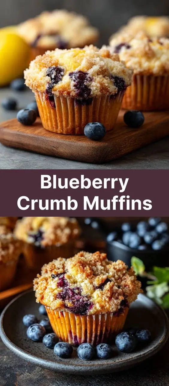 Blueberry Crumb Muffins
