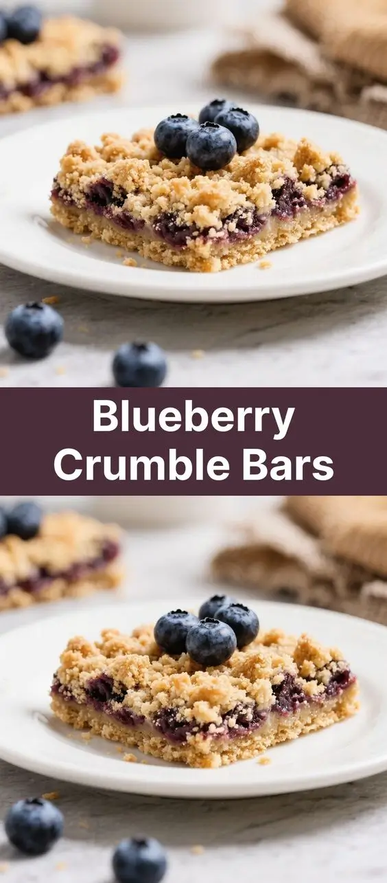 Blueberry Crumble Bars