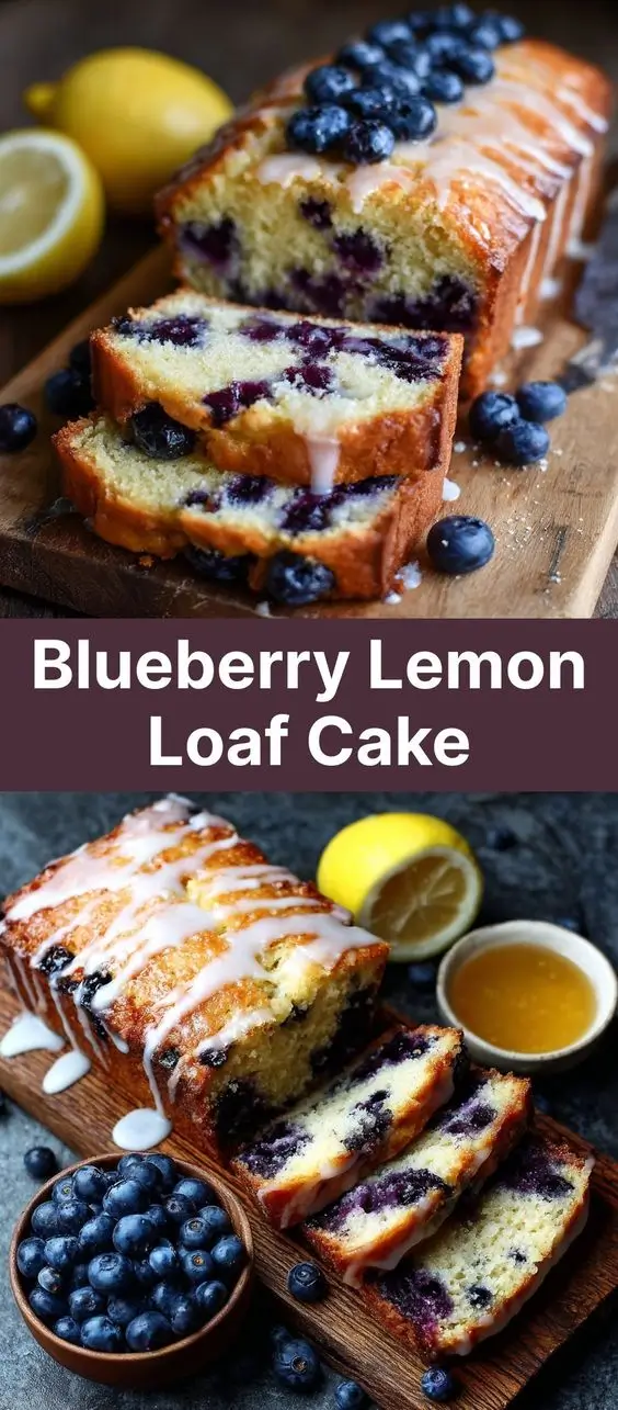 Blueberry Lemon Loaf Cake
