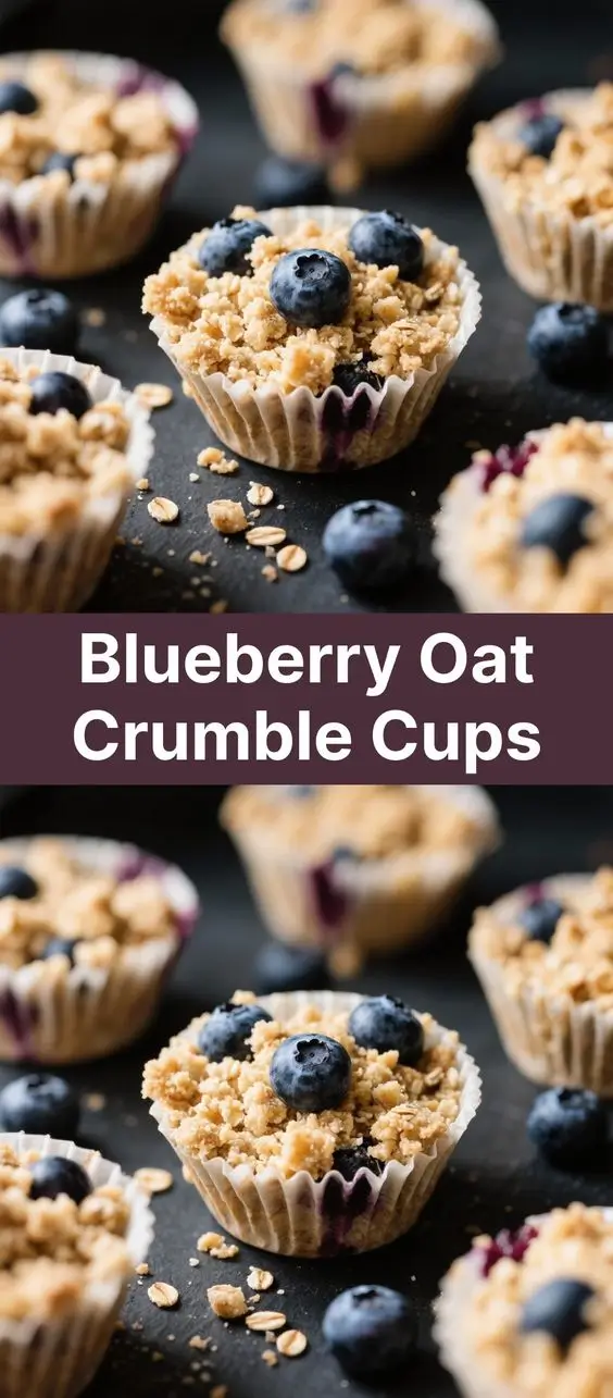 Blueberry Oat Crumble Cups