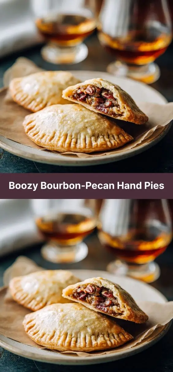 Boozy Bourbon‑Pecan Hand Pies