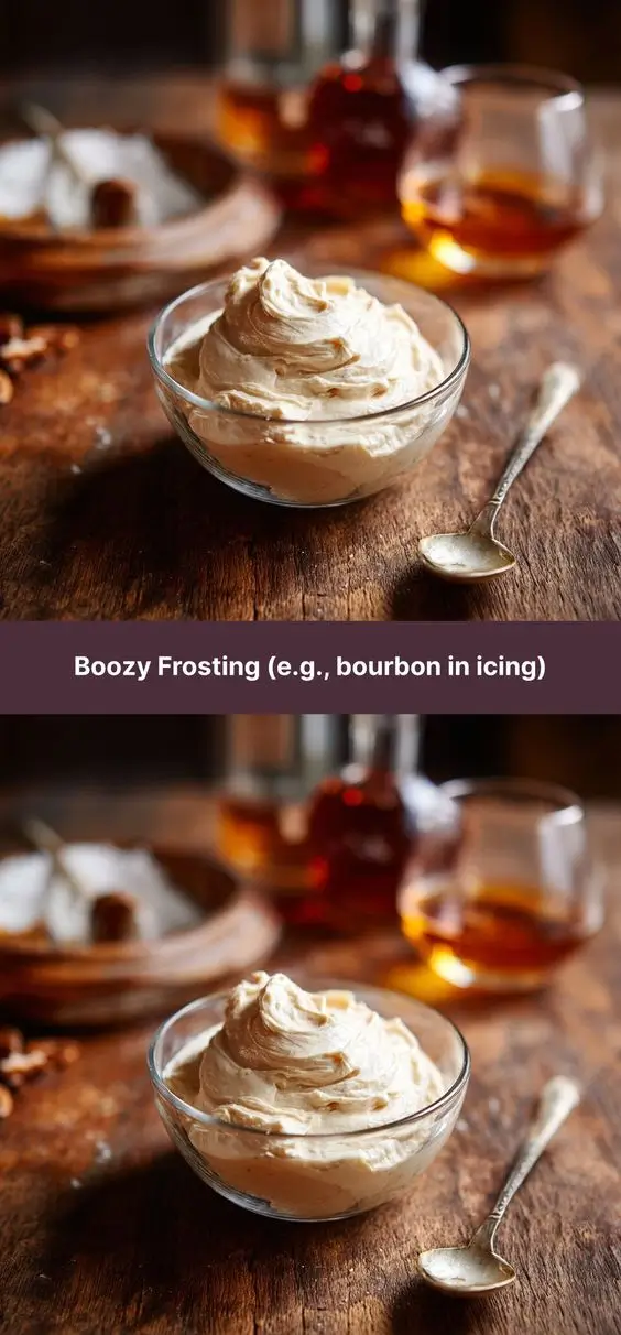 Boozy Frosting (e.g., bourbon in icing)