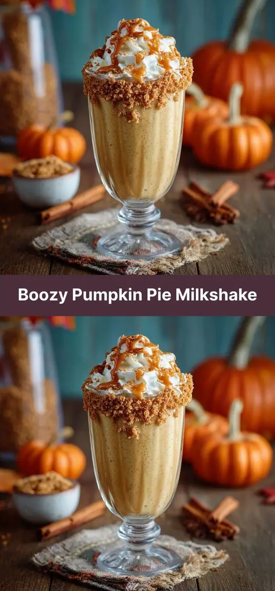 Boozy Pumpkin Pie Milkshake