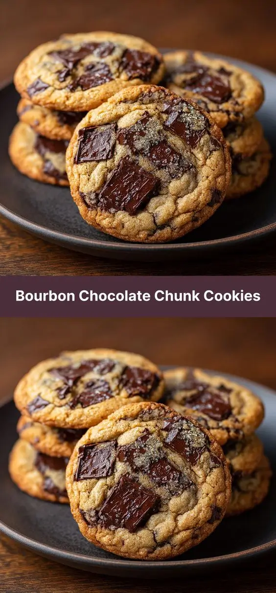 Bourbon Chocolate Chunk Cookies