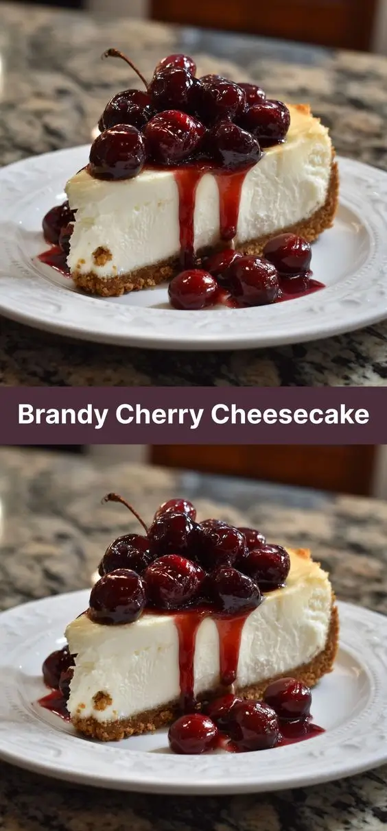 Brandy Cherry Cheesecake