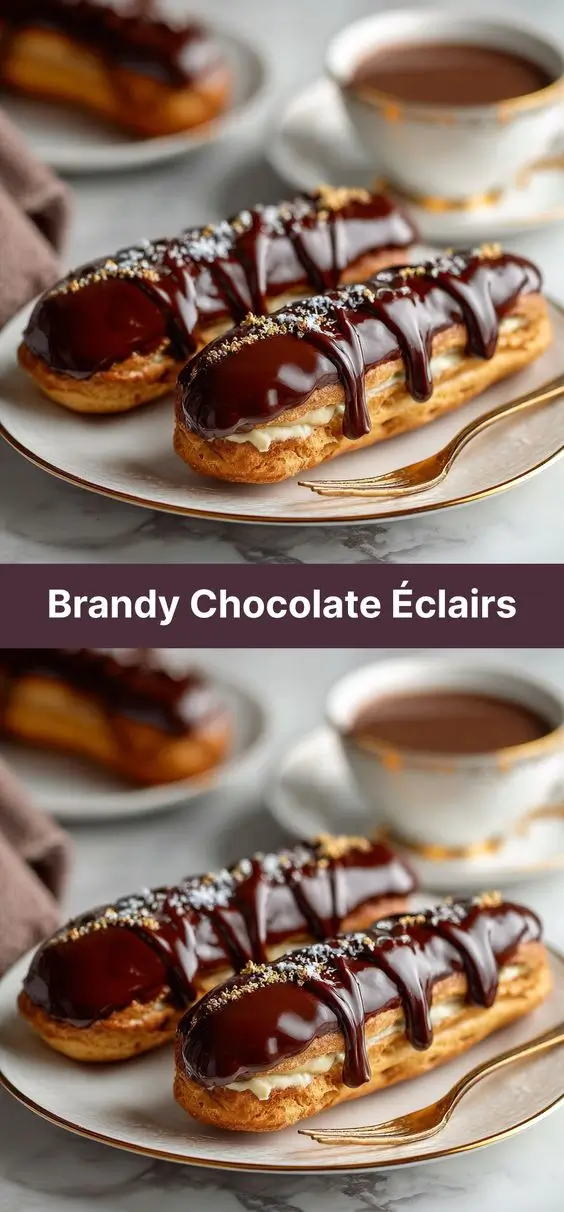 Brandy Chocolate Éclairs