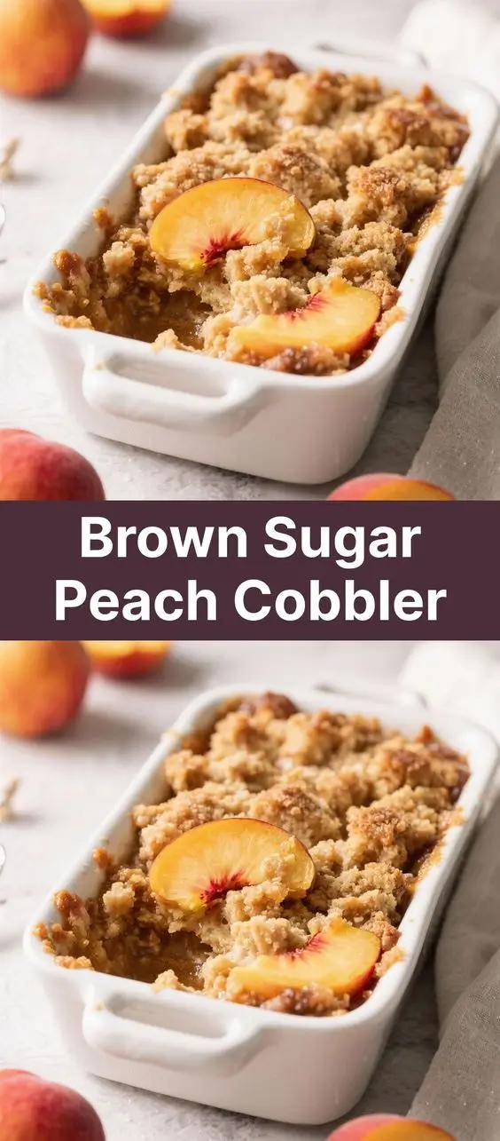 Brown Sugar Peach Cobbler