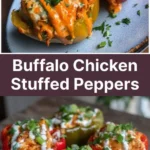 Buffalo Chicken Stuffed Peppers