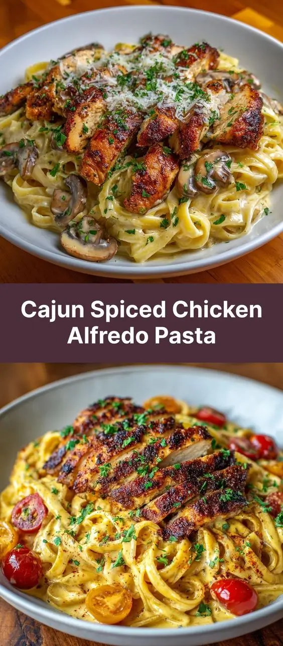 Cajun Spiced Chicken Alfredo Pasta