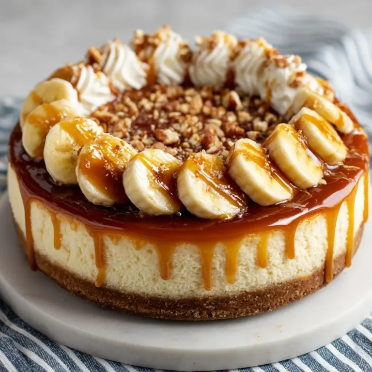 Caramel Banana Cheesecake