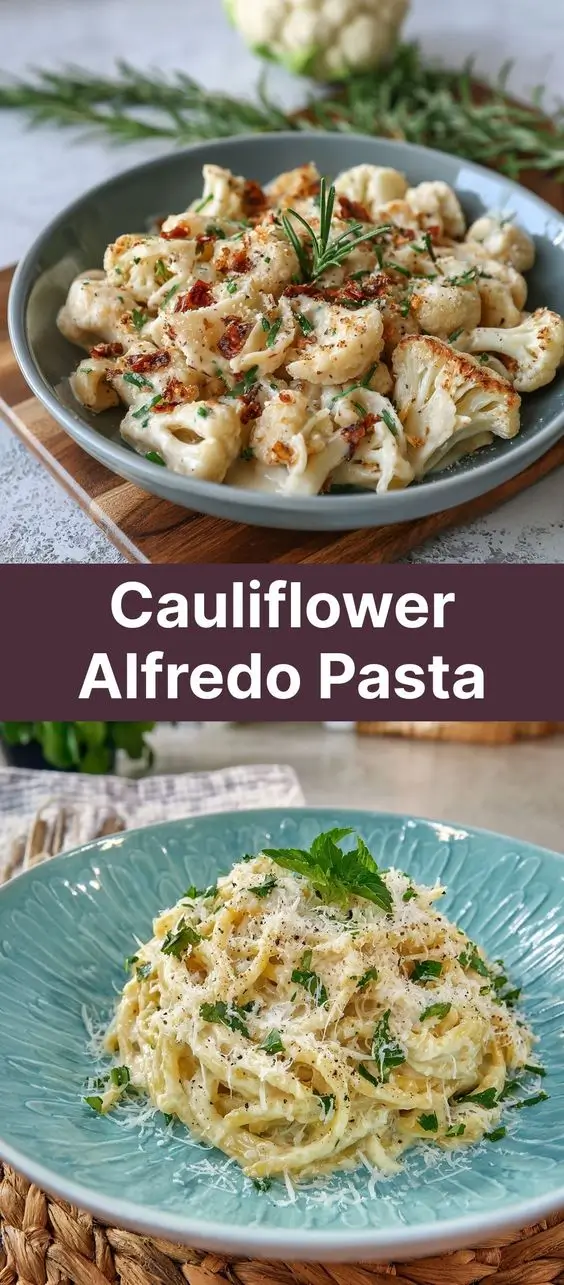 Cauliflower Alfredo Pasta