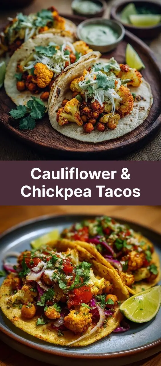 Cauliflower & Chickpea Tacos