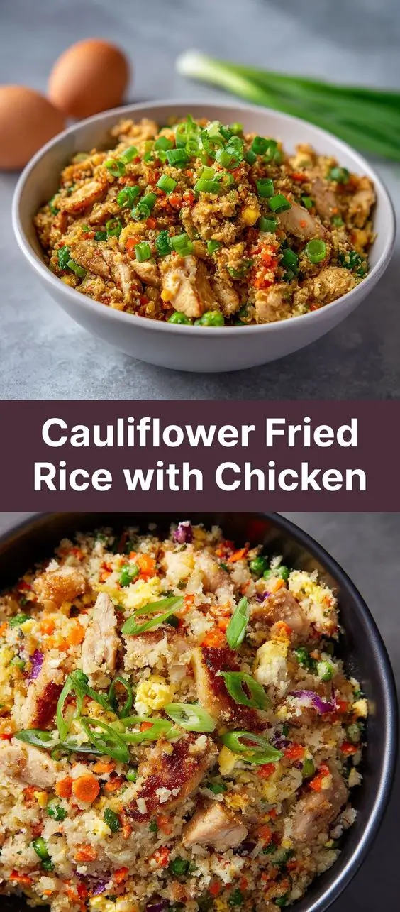 Cauliflower Fried Rice with Chicken