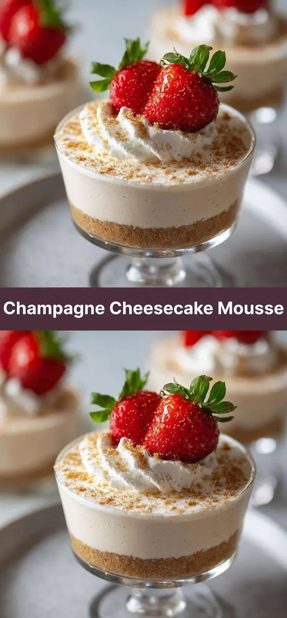 Champagne Cheesecake Mousse