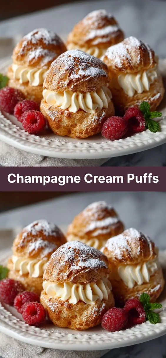 Champagne Cream Puffs
