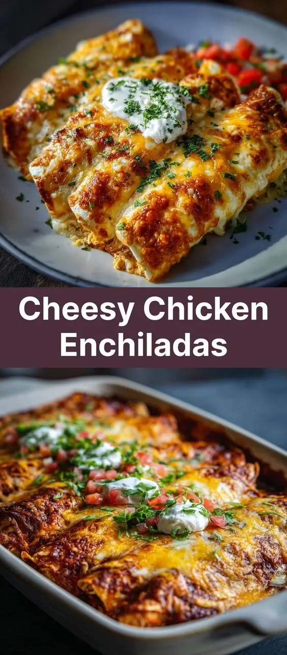 Cheesy Chicken Enchiladas